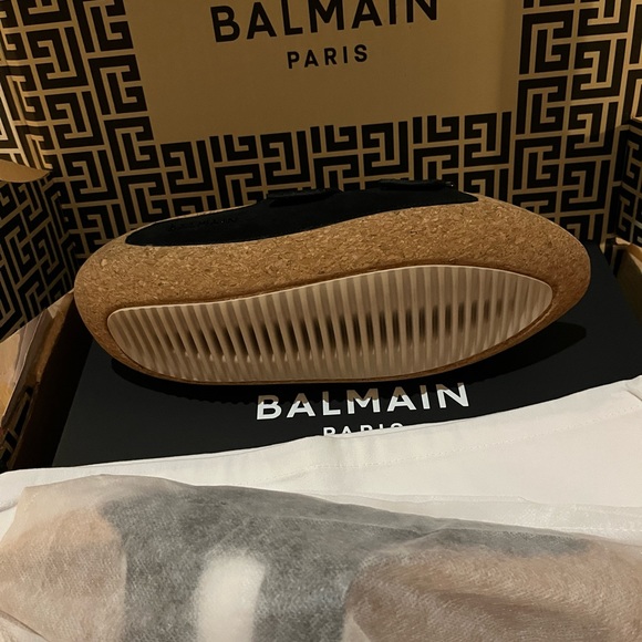 Men’s Balmain B-It Slides (mules) - leather, rubber, cork - Picture 7 of 12